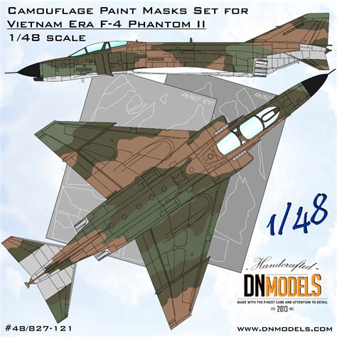 F-4 Phantom II Vietnam Era Camouflage Paint Masks Set 1/48