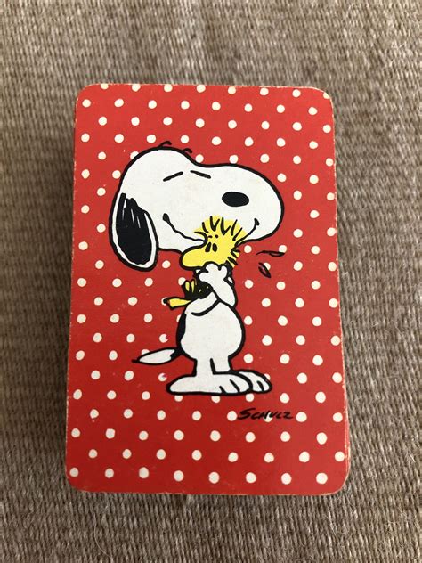 Snoopy Playing Cards Peanuts Snoopy And Woodstock Charles Etsy Snoopy And Woodstock Snoopy