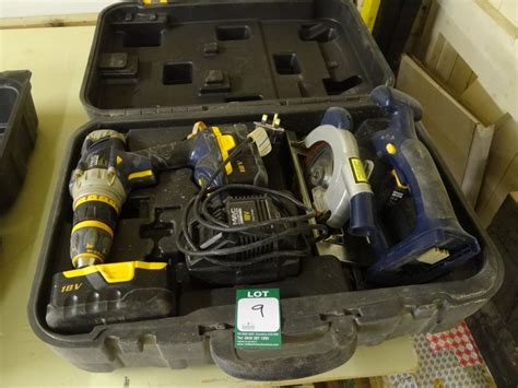 MAC Allister 18v professional set. Cordless Hammer drill and Trim Saw - 1st Machinery