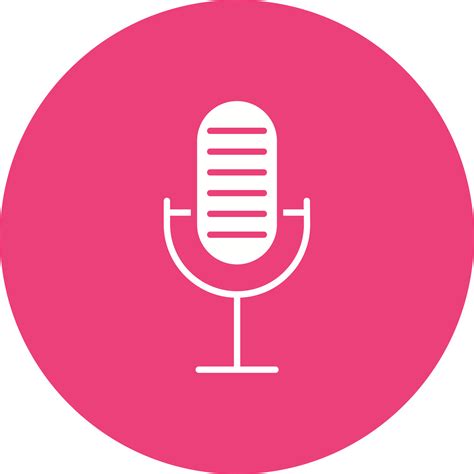 Voiceover Glyph Circle Icon 16039410 Vector Art at Vecteezy