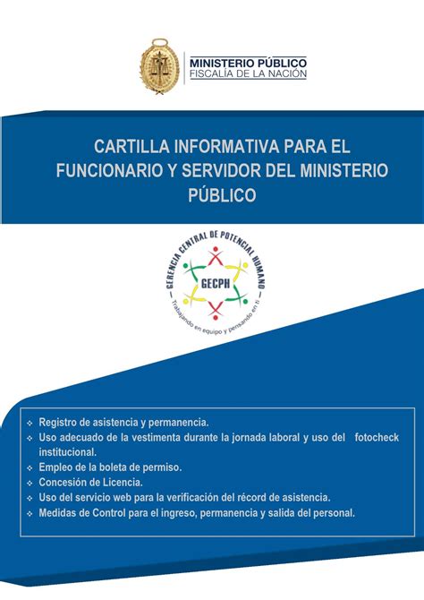 Calaméo Cartilla Informativa Para El Funcionario Y Servidor Del