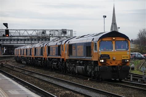 New Gbrf Class 66s At Gloucester Station Tuesday 9th December 2014 Rail Traction Photos By