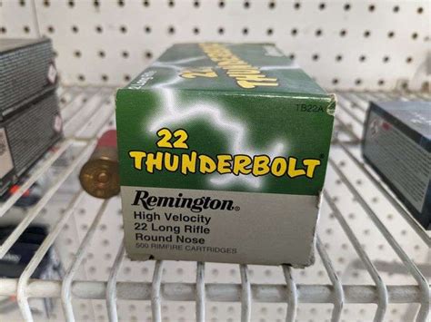 500 Rounds Remington 22lr Thunderbolt South Auction