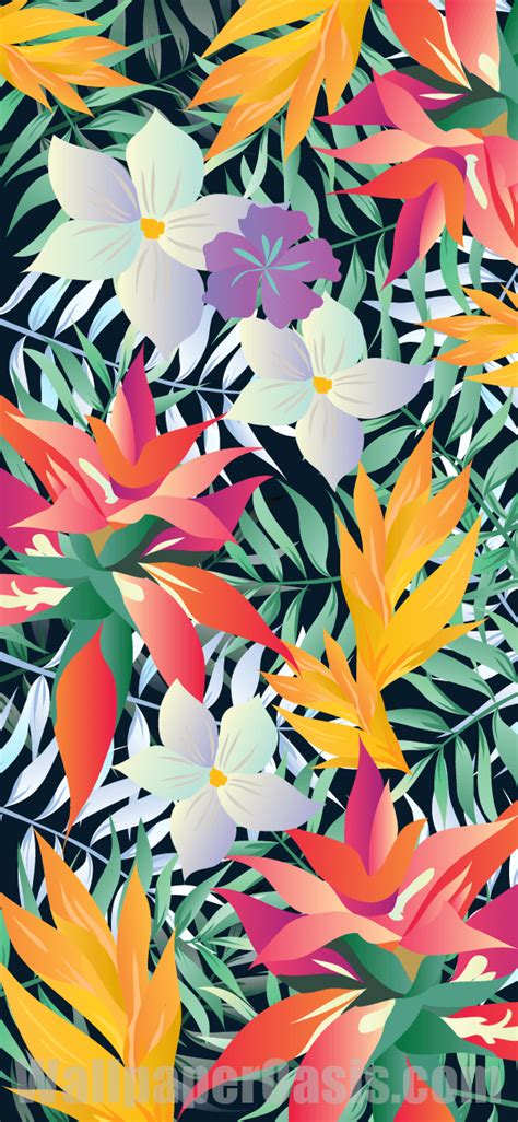 Tropical Flower iPhone Wallpaper