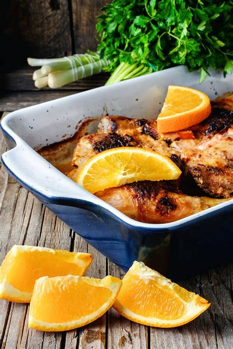 Receta De Cuartos Traseros De Pollo En Salsa De Naranja Al Estilo Casero