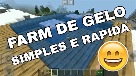 Como Fazer Uma Farm De Gelo Simples No Minecraft Pocket Edition Youtube