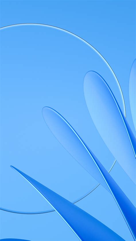 Glass Wallpaper 4K, Blue background