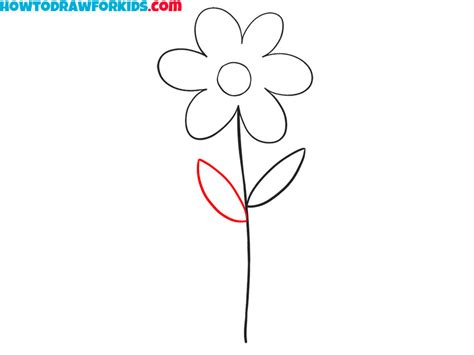 How To Draw A Simple Flower Easy Drawing Tutorial For Kids