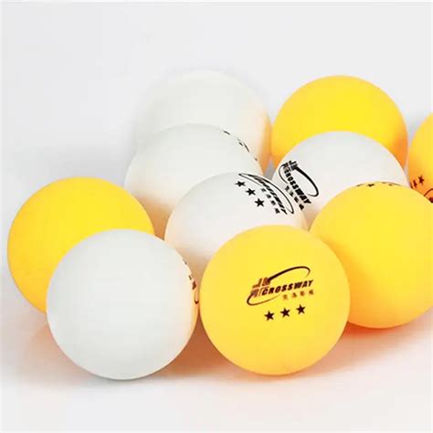 6 Pcs 3 Star 40mm 27g Table Tennis Balls Ping Pong Ball White Yellow