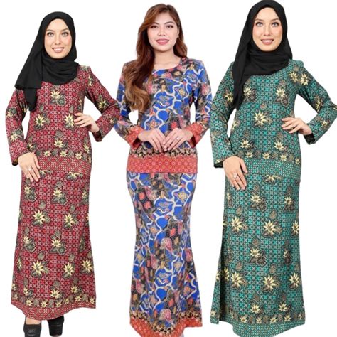 Kurung Hannah Baju Tanpa Gosok Ironless Koshibo B Shopee Malaysia