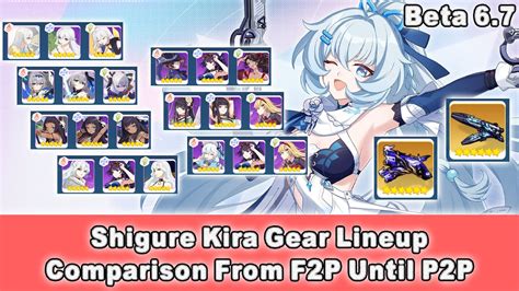 Beta 6 7 Honkai Impact 3 SEA Shigure Kira Gear Lineup Comparison