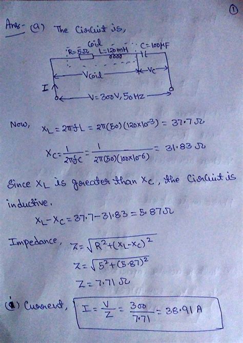 Solved a A coil of resistance 5Ω and inductance 120mH in Course