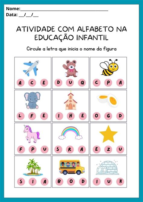 Atividades Alfabeto Educa O Infantil Verloop Io