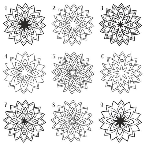 Mandalas Svg Bundle Digital Vector Download Files For Cutting Cricut Silhouette Instant