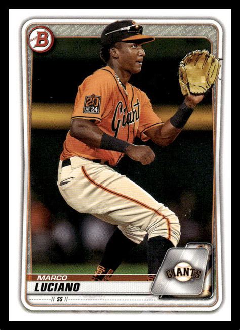 Bowman Draft Marco Luciano Bd San Francisco Giants Ebay