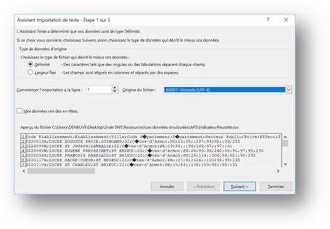 Etape 2 Ouvrir Un Fichier Csv Dans Un Tableur Enseignement SNT