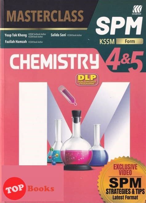 TOPBOOKS Sasbadi Masterclass SPM Chemistry DLP Form 4 5 KSSM 2023