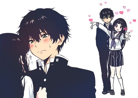 Hyouka Anime Hd Wallpaper Hōtarō Oreki And Eru Chitanda