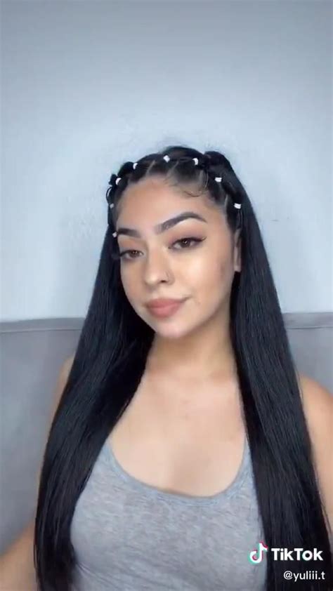 Pin By On Tik Tok Video Hair Tutorial Hair Hacks Hair Braid Videos