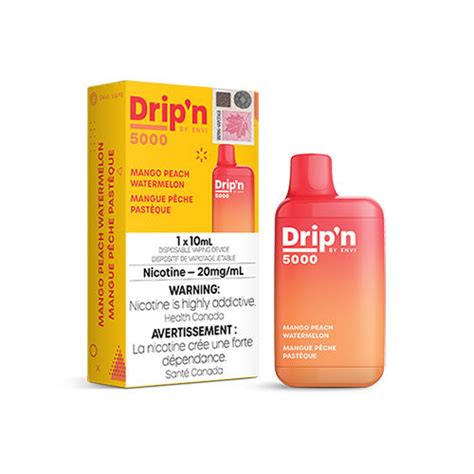 Dripn By Envi Mango Peach Watermelon Disposable Vape Vape Cloud