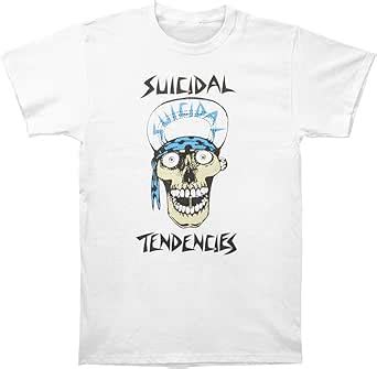 Suicidal Tendencies Men S Skull T Shirt X Large White Amazon Ca Books