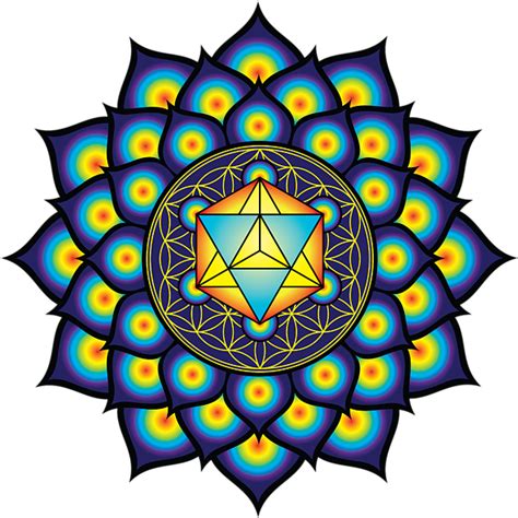 Flower Of Life Sacred Geometry Geometric Art Mandala Merkaba