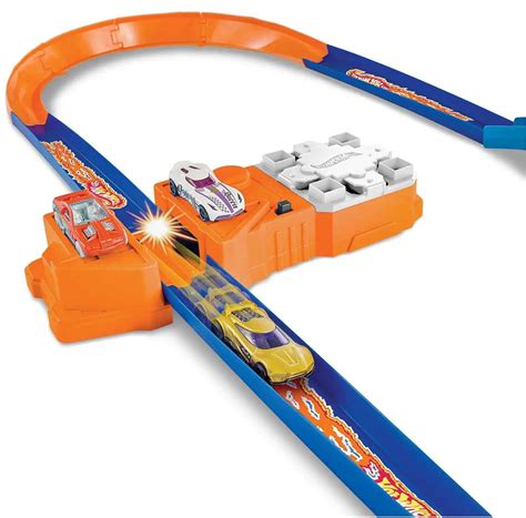 Hot Wheels Flying Customs Hot Curves Super Jump Track Set Mattel Toys Toywiz