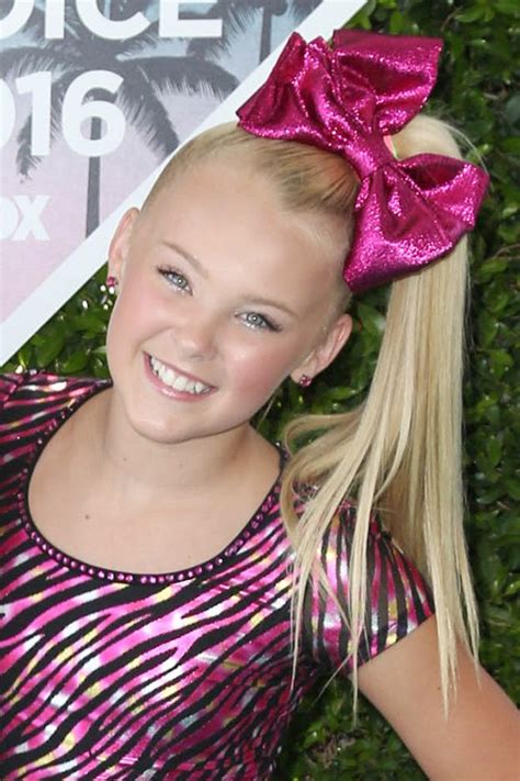 Jojo Siwa Straight Platinum Blonde Hair Bow High Ponytail Ponytail