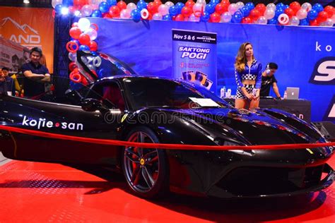 Ferrari Super Car At Manila Auto Salon In Pasay Philippines Editorial