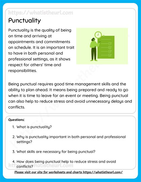 Punctuality Reading Comprehension For Grade 3 Your Home Teacher