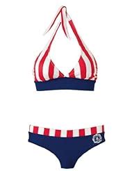 Suchergebnis auf Amazon de für bikini blau weiß gestreift Sport Freizeit