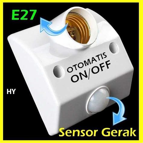 Jual Z04 N Adapter Lampu Otomatis Pir Motion Infrared Sensor