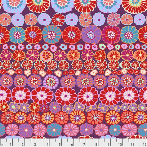 Row Flowers Red Kaffe Fassett Per 1 2 Yard Hyggeligt Fabrics