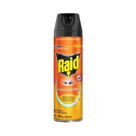 Insecticida En Aerosol Raid Casa Y Jard N Naranja Ml Walmart