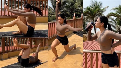 Rashmika Mandanna Super Cool Workout Session Rashmika Mandanna Latest