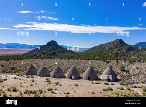 Aerial View Of The Beautiful Ward Charcoal Ovens State Historic Park At
