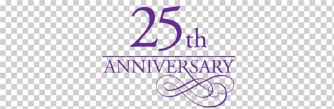 25th Anniversary 25th Anniversary Purple Letters Miscellaneous