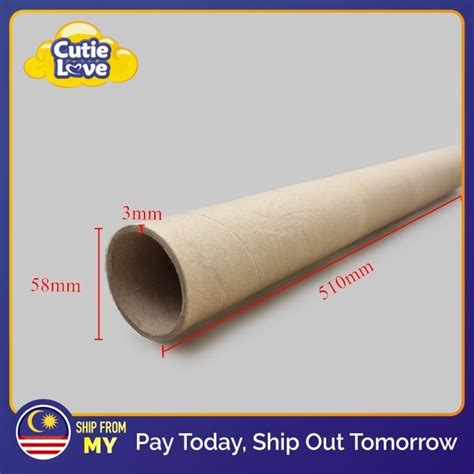 Hard Case Cylindrical Round Cardboard Tube Cylinder Packing Roll Kraft