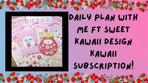 Plan With Me In My Hobonichi Cousin Using The February Kawaii Kit From