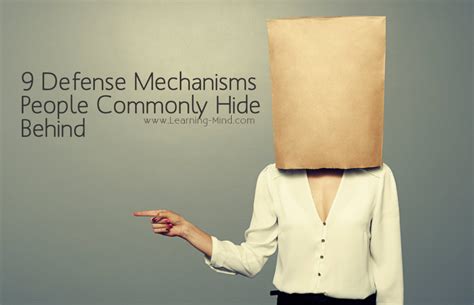 9 Defense Mechanisms People Commonly Hide Behind Learning Mind