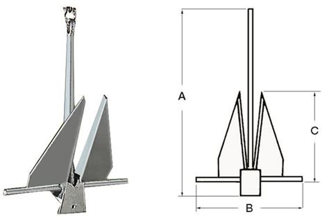 der DANFORTH Anker 4kg für ihr Boot