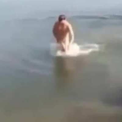 Wcgw Going For A Swim Naked Whatcouldgowrong