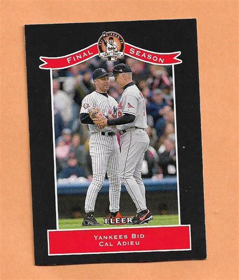 Cal Ripken Jr Jeter Adieu Card 33 Fleer 2001 Career Higlights Limit