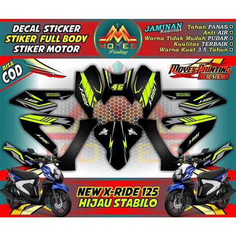 Jual Sticker New X Ride Decal Stiker Motor New X Ride Stiker Motor New