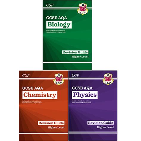 New GCSE Biology AQA Revision Guide Chemistry Physics Higher