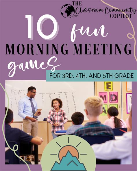 10 Fun Morning Meeting Games For 3rd 4th And 5th Grade The Classroom Community Copilot