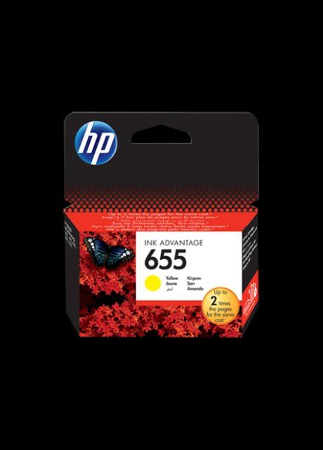 HP 655 Yellow Original Ink Advantage Cartridge Print Supply Outlets