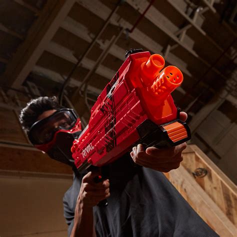 Nerf Rival Atlas Xvi 1200 Blaster Red Blasters And Foam Play Amazon