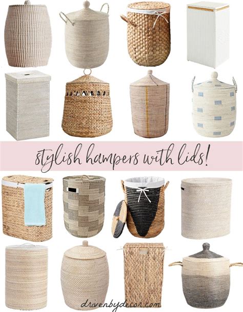 16 Stylish Woven Laundry Hampers With Lids Driven By Decor