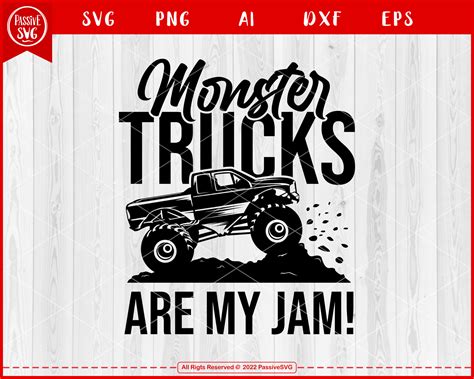 Monster Truck Svg Datei My Jam Truck Svg Auto Svg X Off Road Svg The